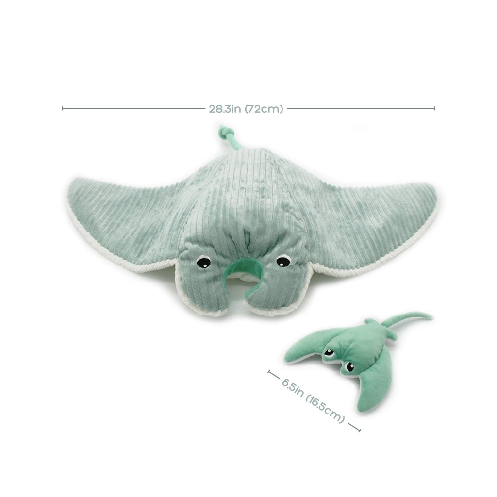 Manta Ray Mom and Her Baby (Mint)