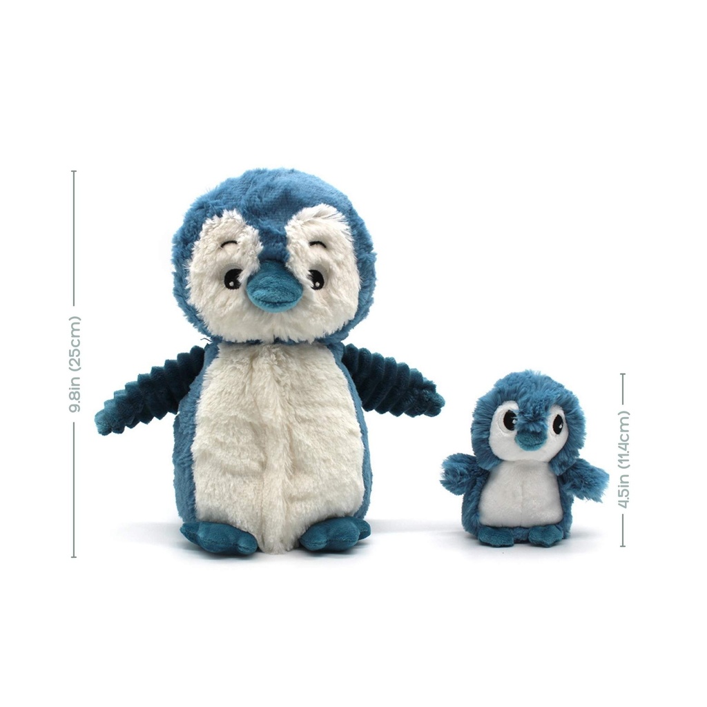 Penguin Mom and Her Baby (Blue)