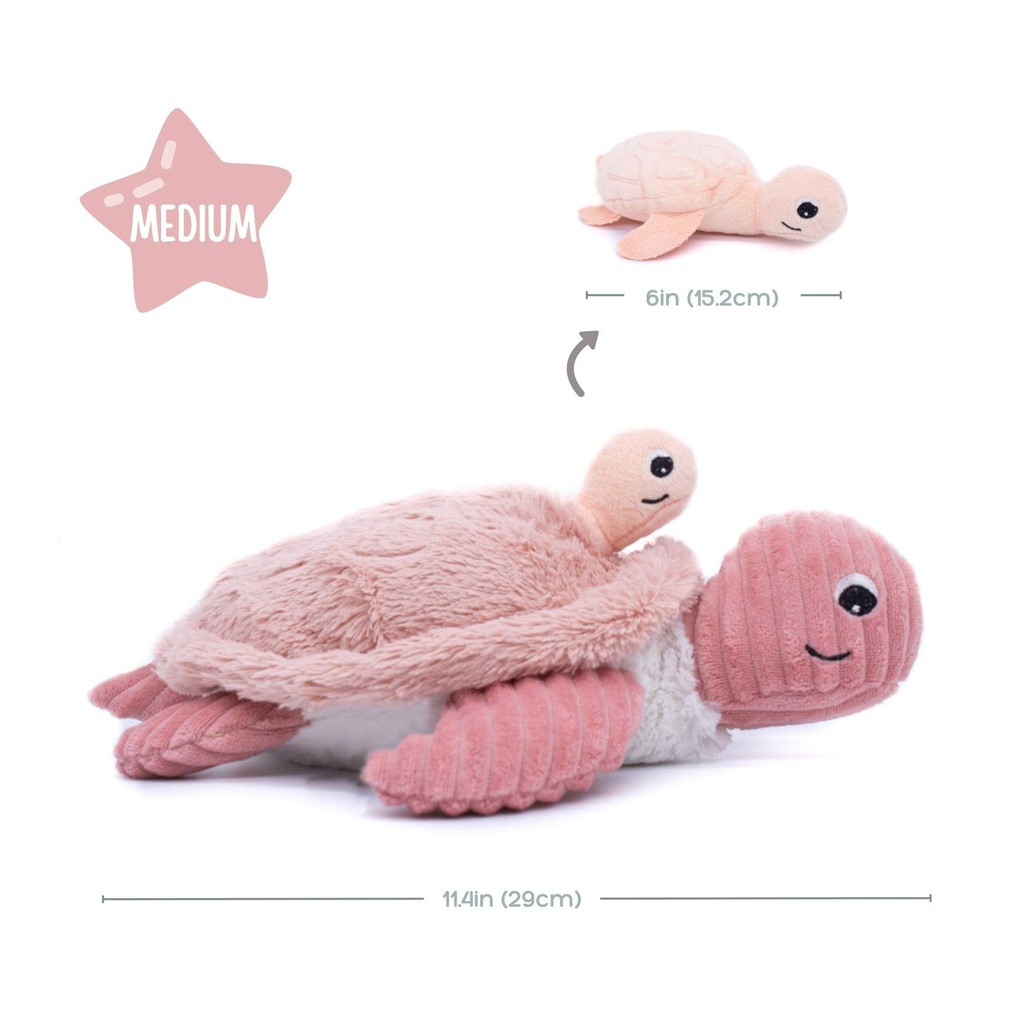 Sea Turtle Mom and Her Baby (Medium - Pink)