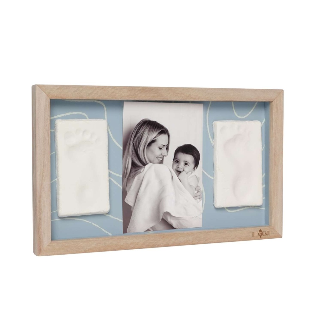 2 Prints Frame - Blue Abstract