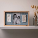 2 Prints Frame - Blue Abstract