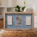 2 Prints Frame - Blue Abstract