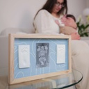 2 Prints Frame - Blue Abstract