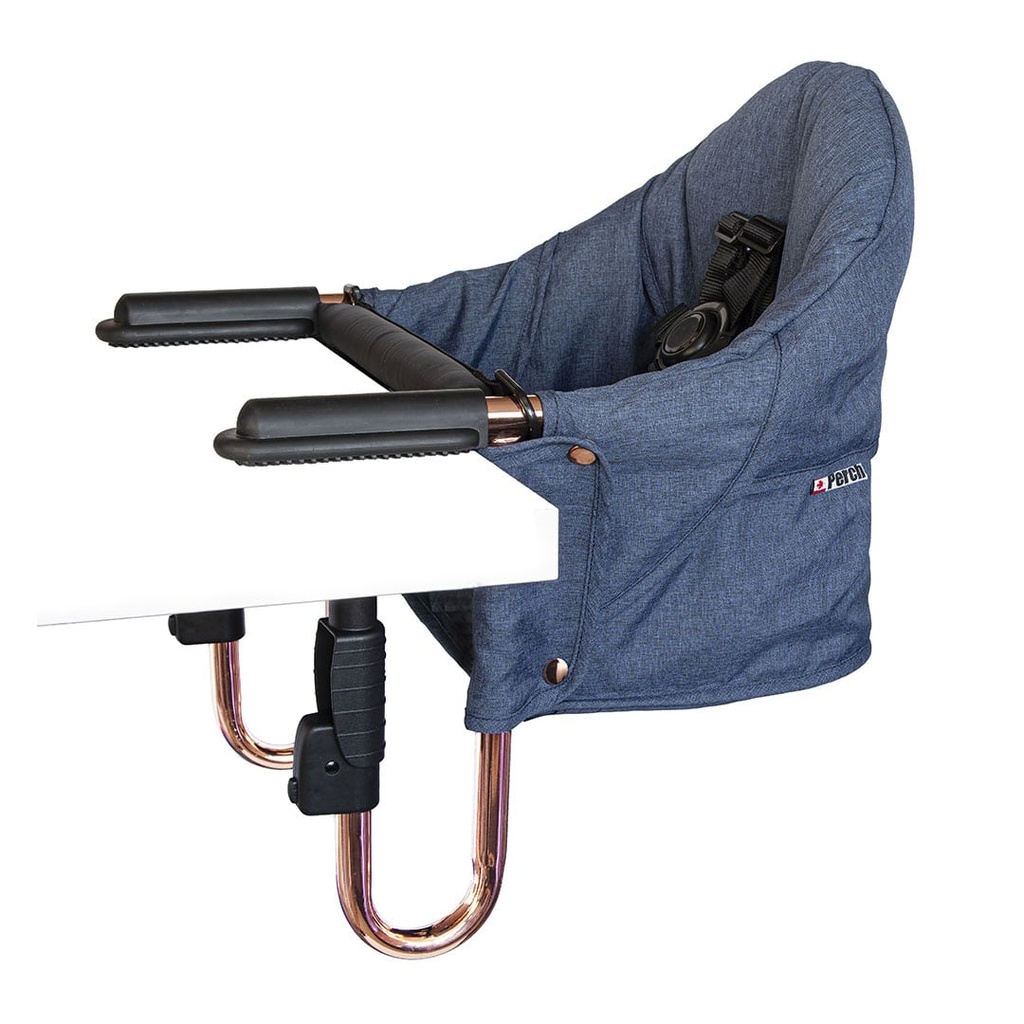 ASTM Perch Hanging High-Chair - Copper Blue (Rose Gold Frame)