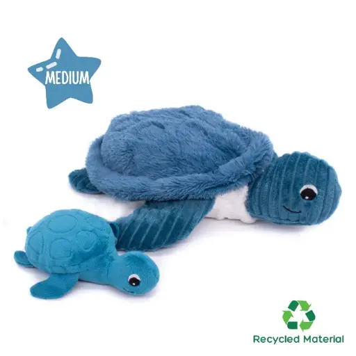[73500] Sea Turtle Mom and Her Baby (Medium - Blue)