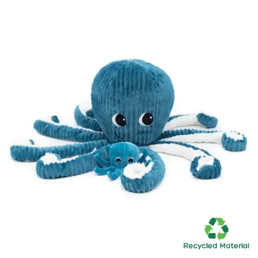 [74100] Octopus Mom and Her Baby (Blue)