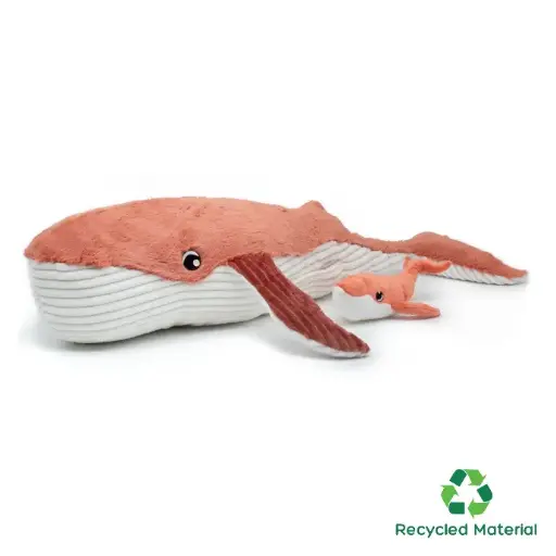 [74300] Whale Mom and Her Baby (Terracotta)