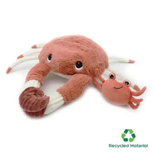 [74600] Crab Mom and Her Baby (Terracotta)