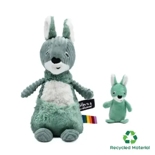[73001] Kangaroo Mom and Her Baby (Green)
