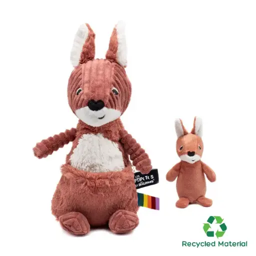 [73002] Kangaroo Mom and Her Baby (Terracotta)