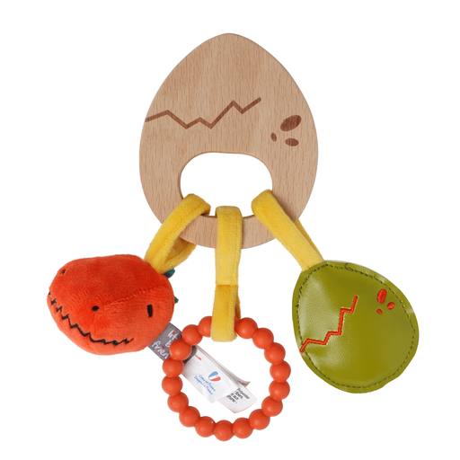 [304850] Wooden Rattle - Dino 