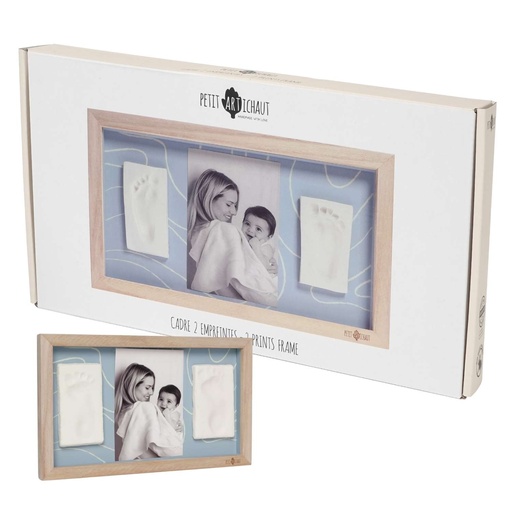 [PA1704] 2 Prints Frame - Blue Abstract