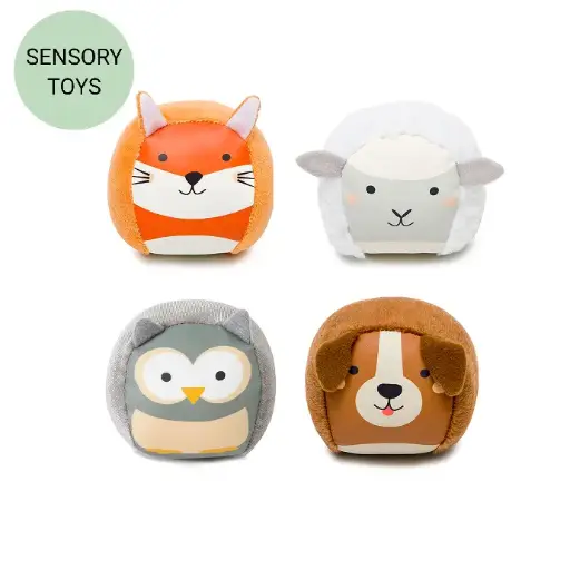 [303495] Roly Poly Balls - Farm Set of 4