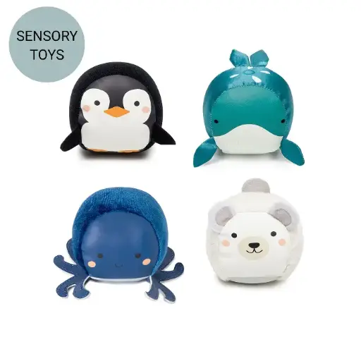 [303518] Roly Poly Balls - Ocean Set of 4