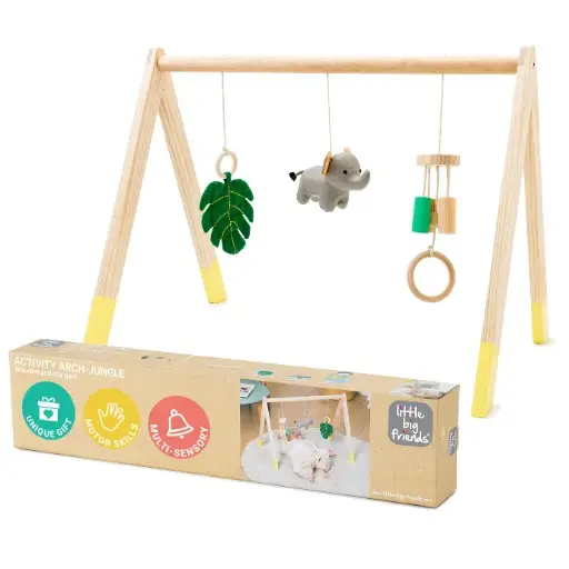 [302832] Wooden Activity Arch - Jungle